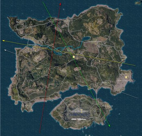 绝地求生航线怎么看